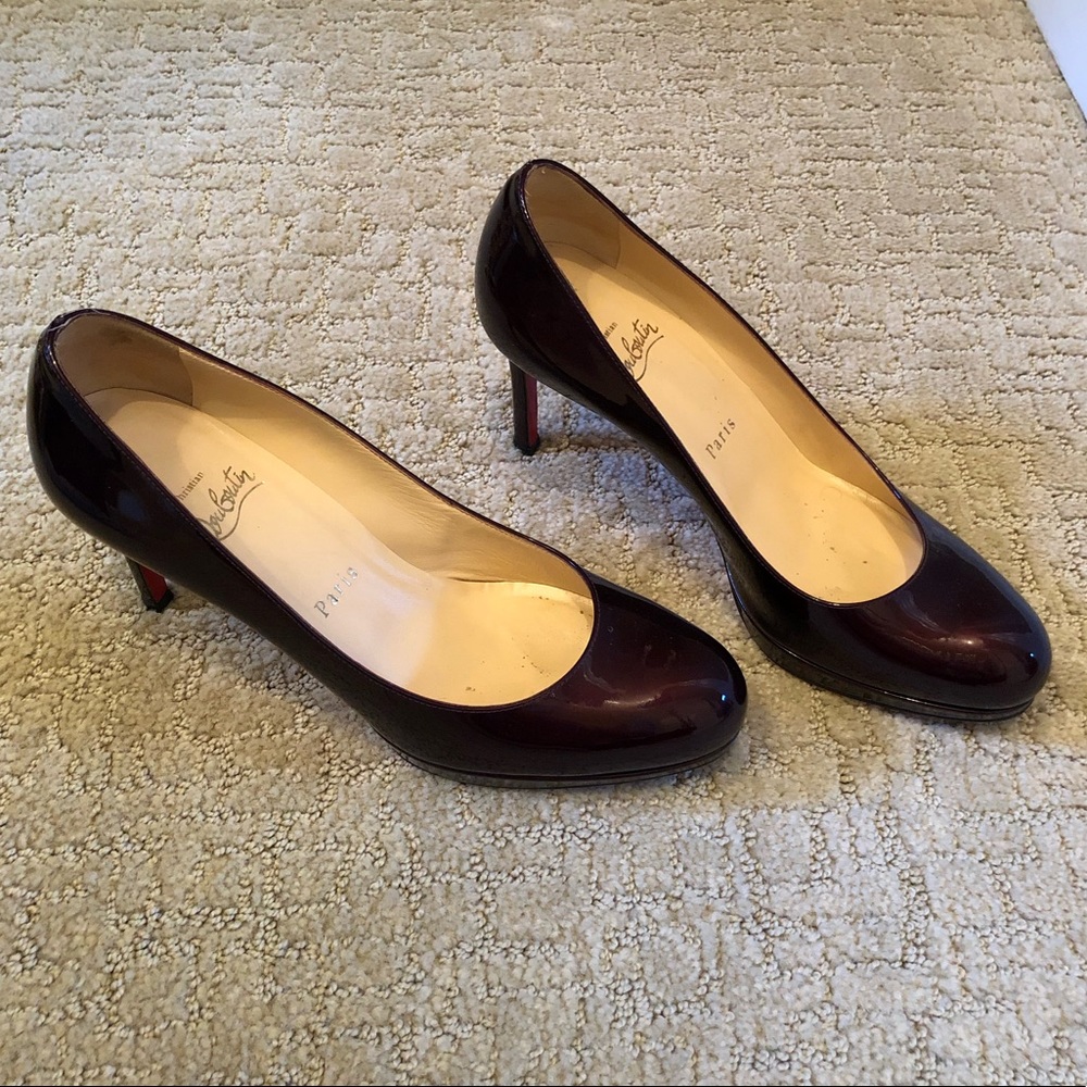 Burgundy Christian Louboutin Pumps